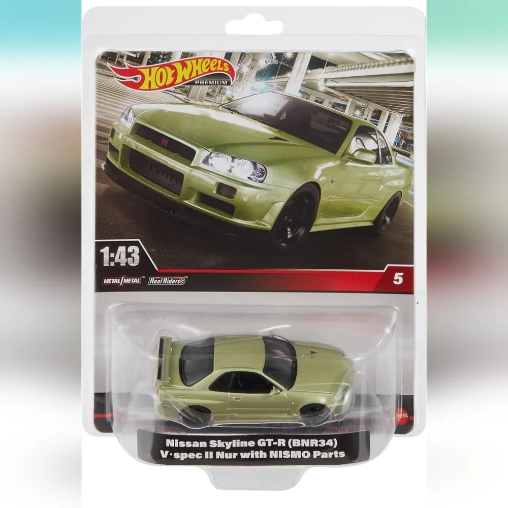 Hot Wheels Real Riders Nissan Skyline GT-R (BNR34) - Picture 1 of 7